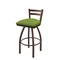Holland Bar Stool Co 25" Low Back Swivel Counter Stool, Bronze Finish, Canter Kiwi Green Seat 41125BZ009 - alternate 1